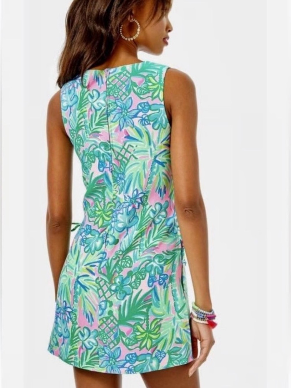 Lilly Pulitzer DONNA ROMPER PELICAN PINK COCONUT ROW - Picture 2 of 2